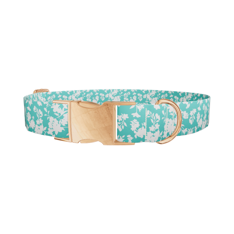 Floral Silhouette Dog Collar