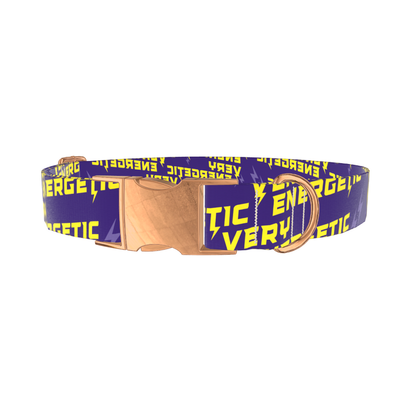 Energetic Lightning Dog Collar