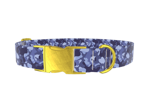 Navy Camouflage Dog Collar