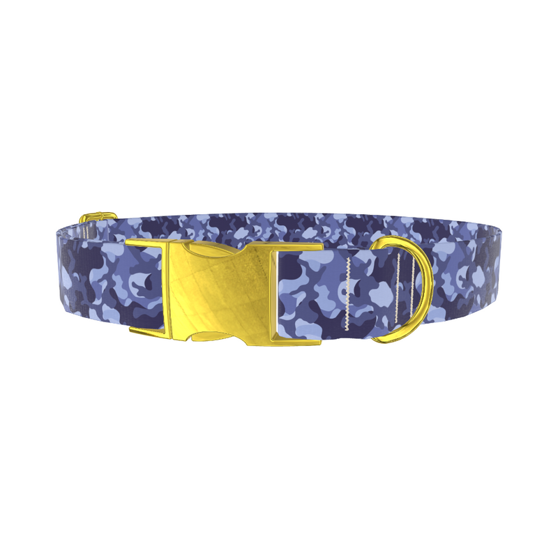 Navy Camouflage Dog Collar