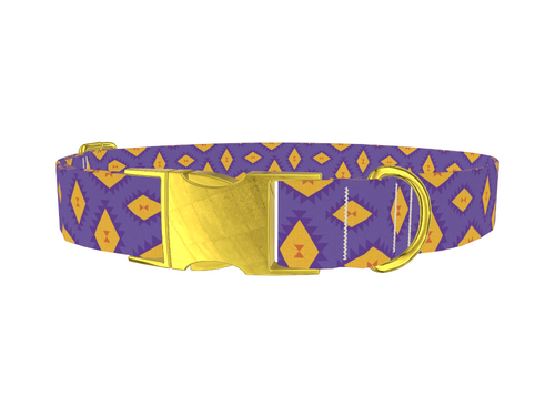 Geometric Tribal Diamond Dog Collar