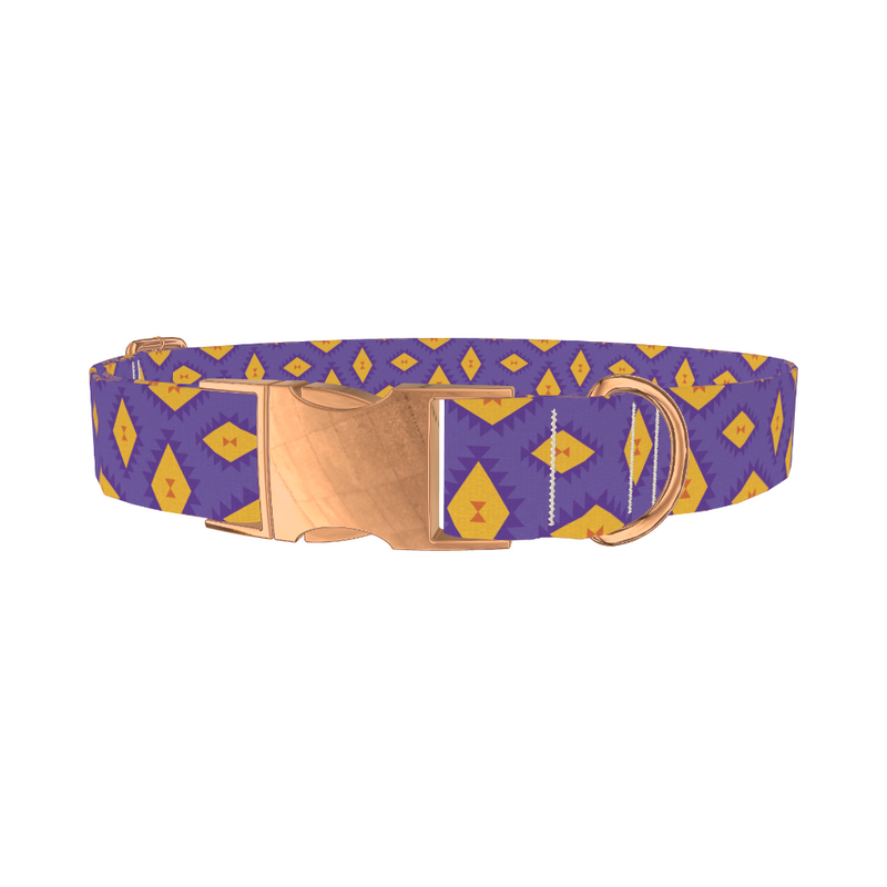 Geometric Tribal Diamond Dog Collar