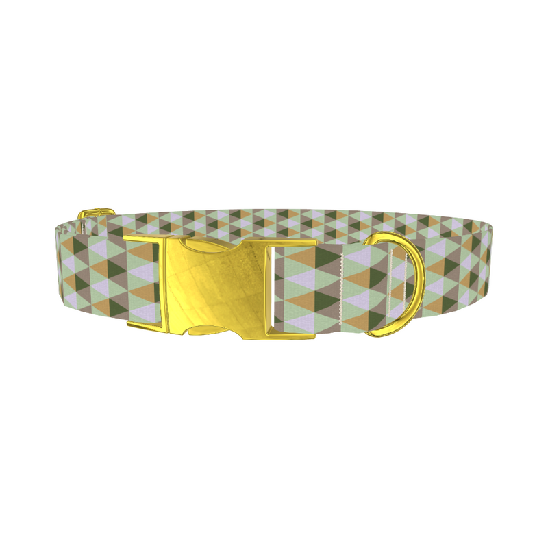 Geometric Rhombus Pattern Dog Collar