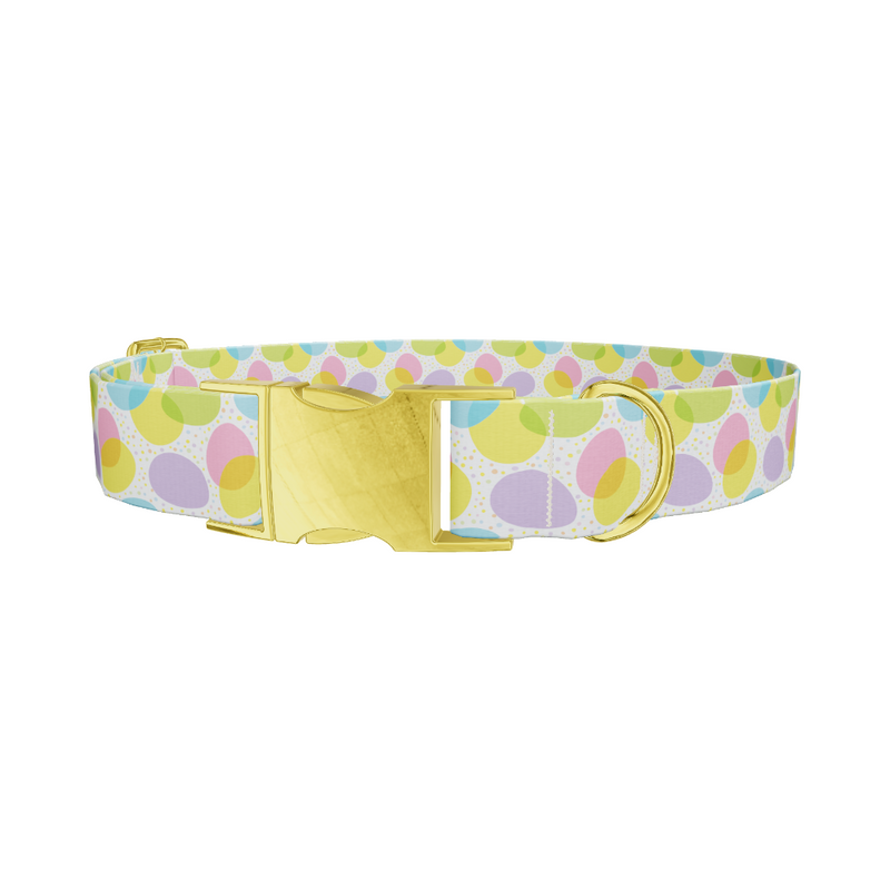 Colorful Easter Egg Pattern Dog Collar