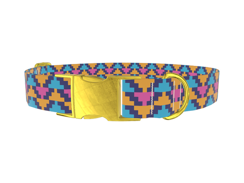 Geometric Pyramid Dog Collar