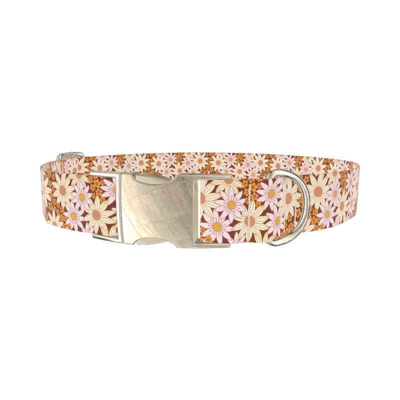 Retro Floral Dog Collar