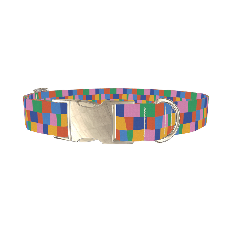 Geometric Rectangle Dog Collar