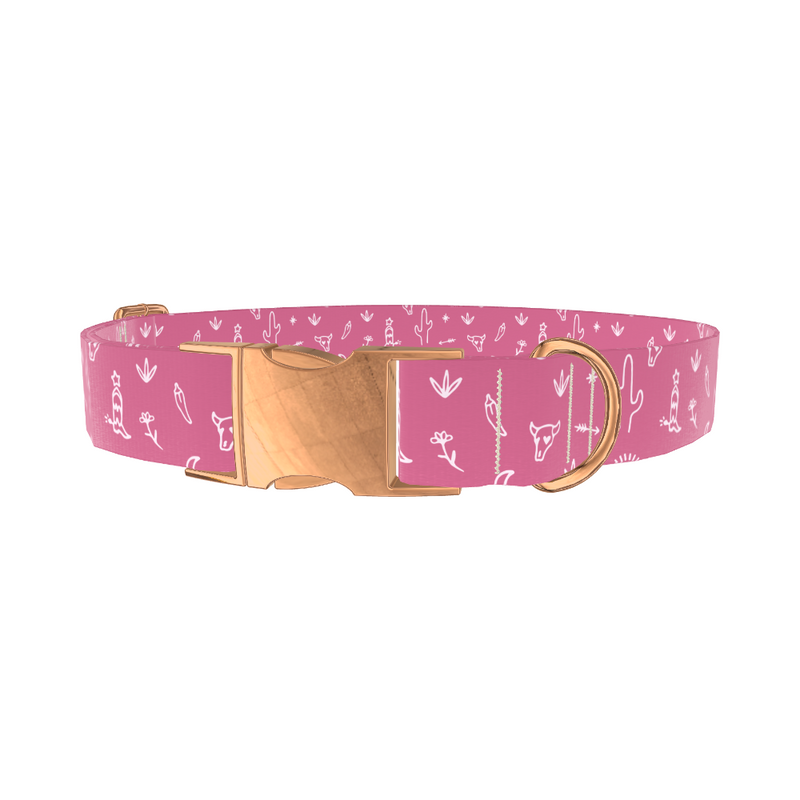 Pink Southwestern Dog Collar