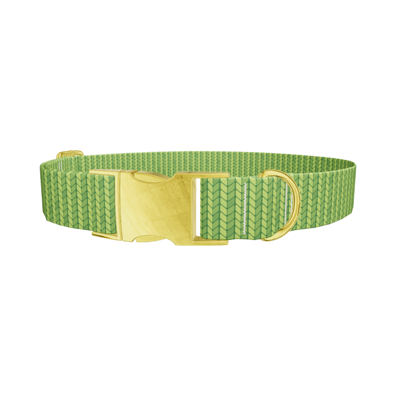 Geometric Knit Pattern Dog Collar