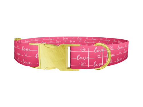 Heart Line Love Dog Collar
