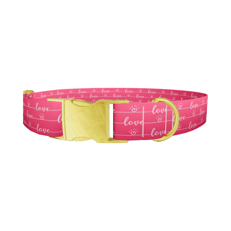 Heart Line Love Dog Collar