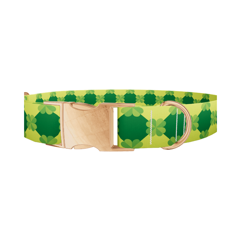 Geometric Clover Pattern Dog Collar