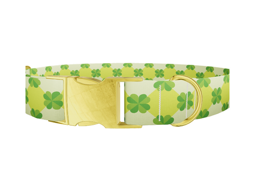 Shamrock Geometric Dog Collar