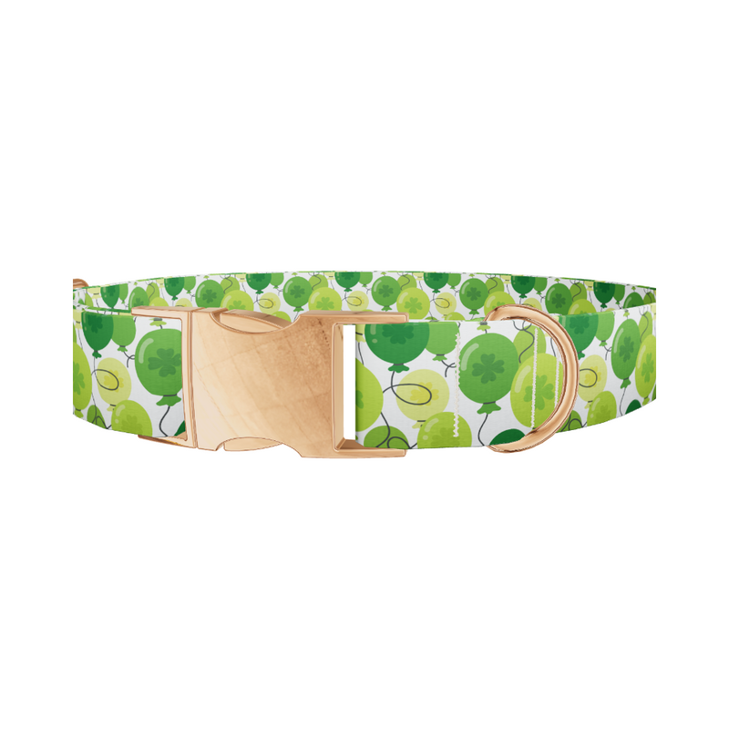 St. Patrick's Balloon Dog Collar