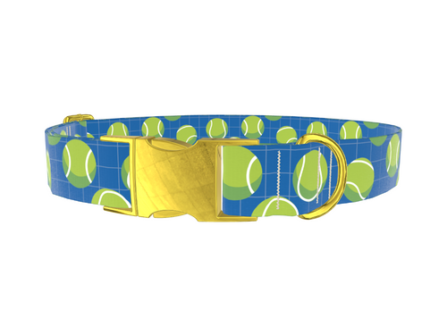 Tennis Ball Pattern Dog Collar