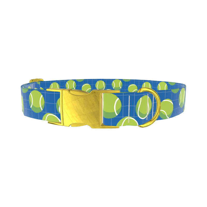 Tennis Ball Pattern Dog Collar