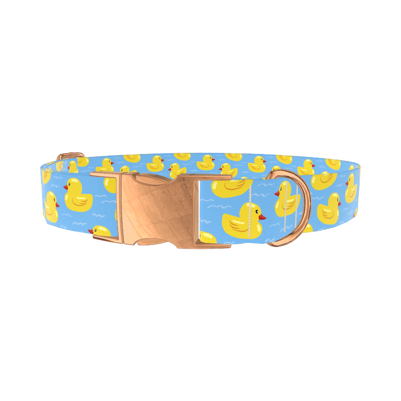 Yellow Duck Dog Collar