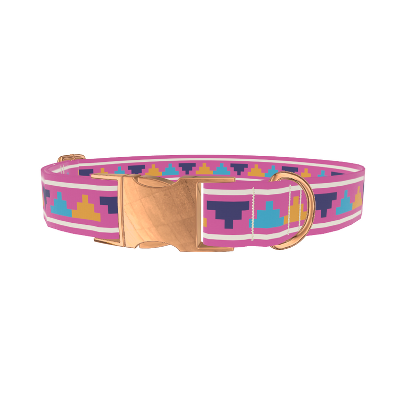 Colorful Pyramid Dog Collar