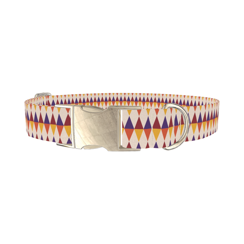 Geometric Rhombus Dog Collar
