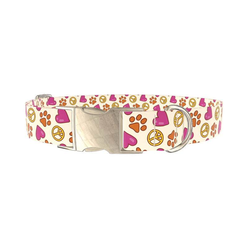 Peace Love Paw Dog Collar