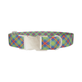 Colorful Tartan Dog Collar - Thumbnail 3