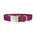 Red and Blue Plaid Dog Collar - Thumbnail 3