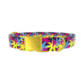Colorful Leaf Pattern Dog Collar - Thumbnail 1