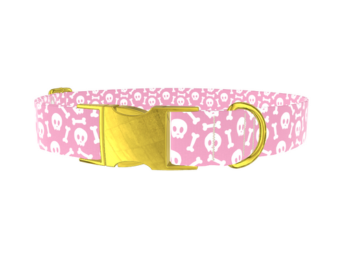 Skull and Bones Dog Collar