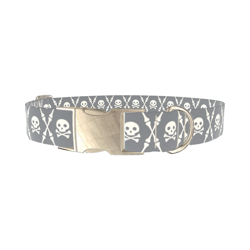 Crossbones Skull Dog Collar