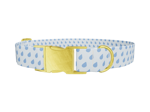 Blue Raindrop Dog Collar