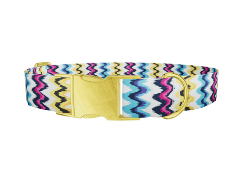 Geometric Ikat Dog Collar