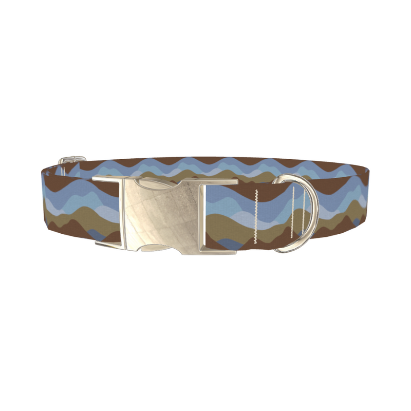 Geometric Landscape Dog Collar