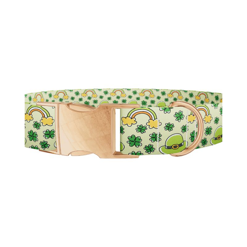 Leprechaun Hat and Clover Dog Collar