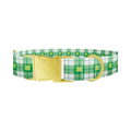 St. Patrick's Plaid Dog Collar - Thumbnail 1