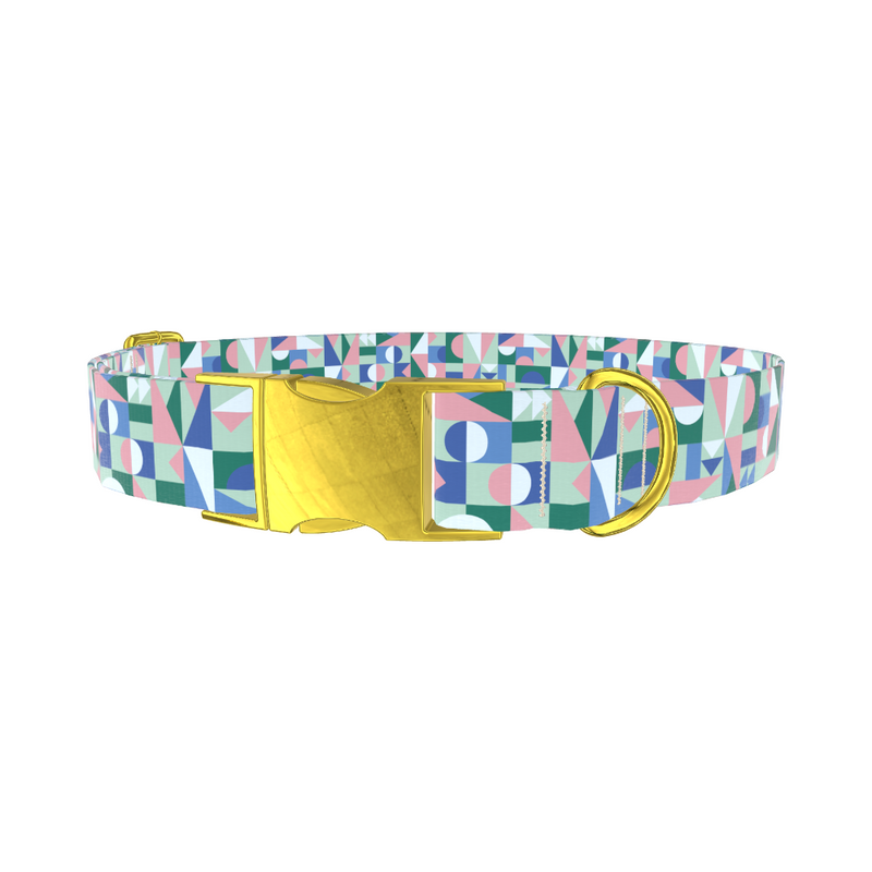 Geometric Shapes Dog Collar