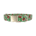 Green Football Field Dog Collar - Thumbnail 3