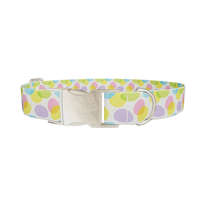 Colorful Easter Egg Pattern Dog Collar