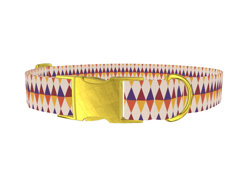 Geometric Rhombus Dog Collar