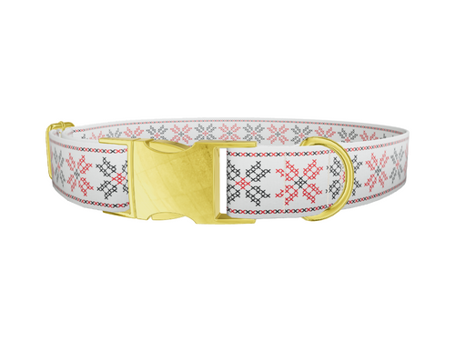 Geometric Floral Dog Collar
