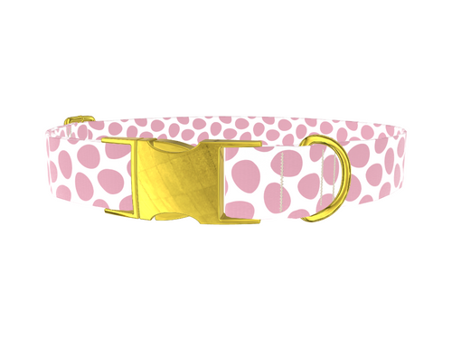 Pink Egg Pattern Dog Collar