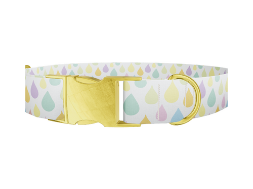 Pastel Raindrop Dog Collar