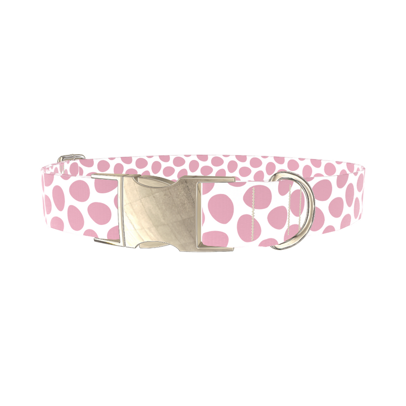Pink Egg Pattern Dog Collar