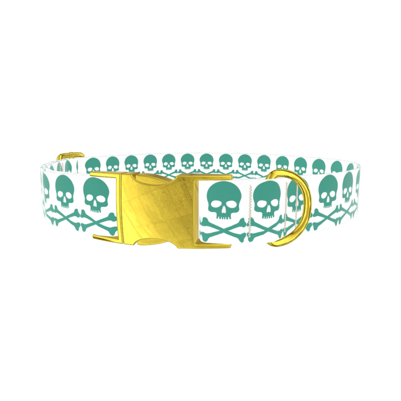 Skull and Crossbones Dog Collar