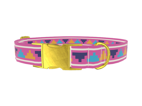 Colorful Pyramid Dog Collar