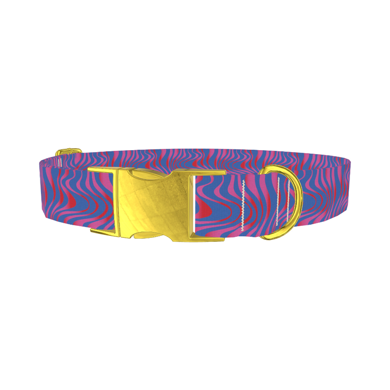 Wave Pattern Dog Collar