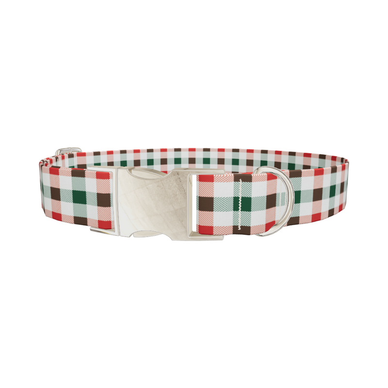 Striped Plaid Dog Collar