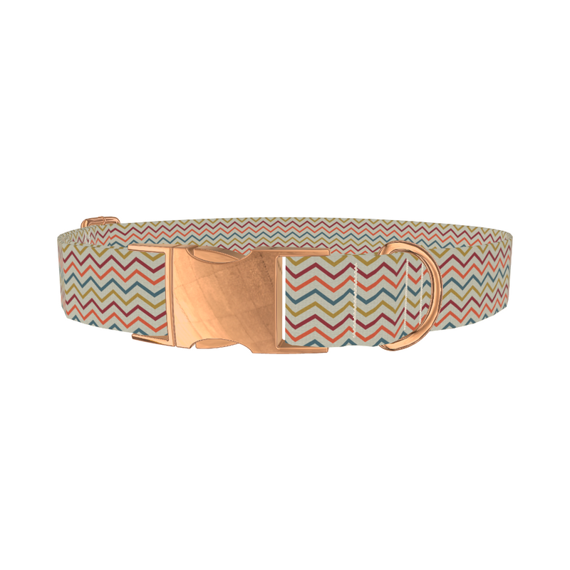 Geometric Zigzag Dog Collar