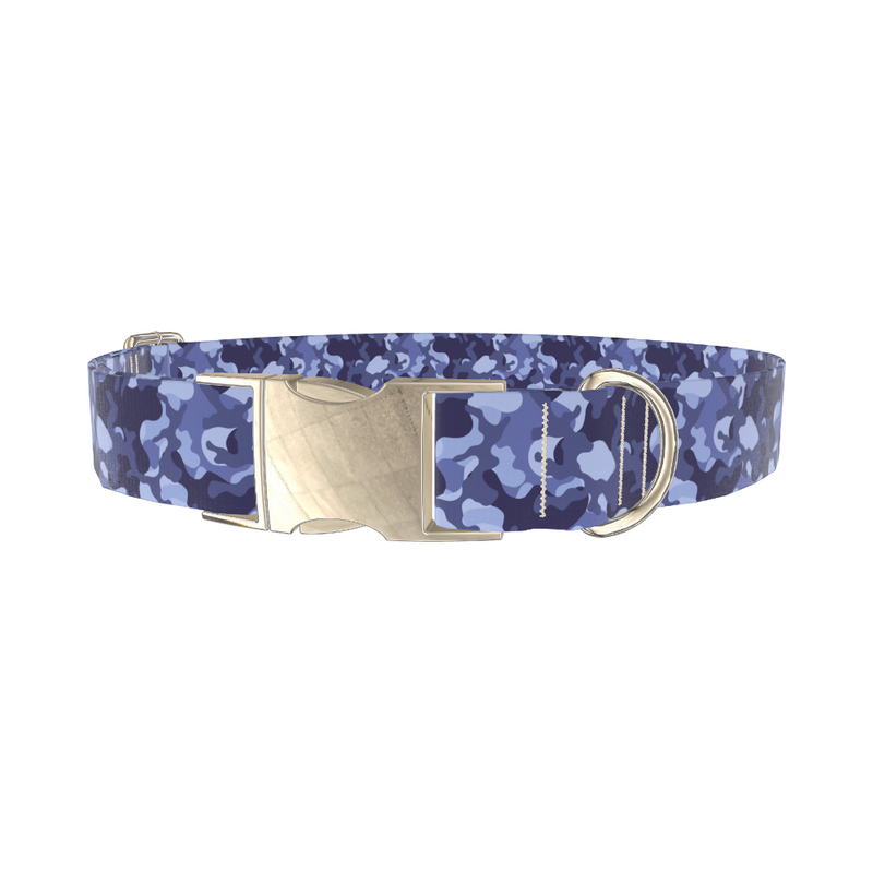 Navy Camouflage Dog Collar
