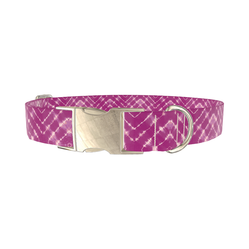 Geometric Tie-Dye Dog Collar