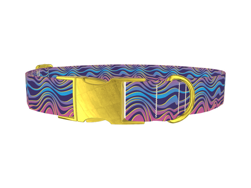 Groovy Wave Dog Collar